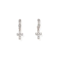 Orecchini Amen Donna Croci in Argento Zircone EBCBB - EBCBB